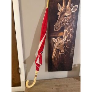 Vintage Estee Lauder Independence Statue Red White Umbrella Chic Accessory